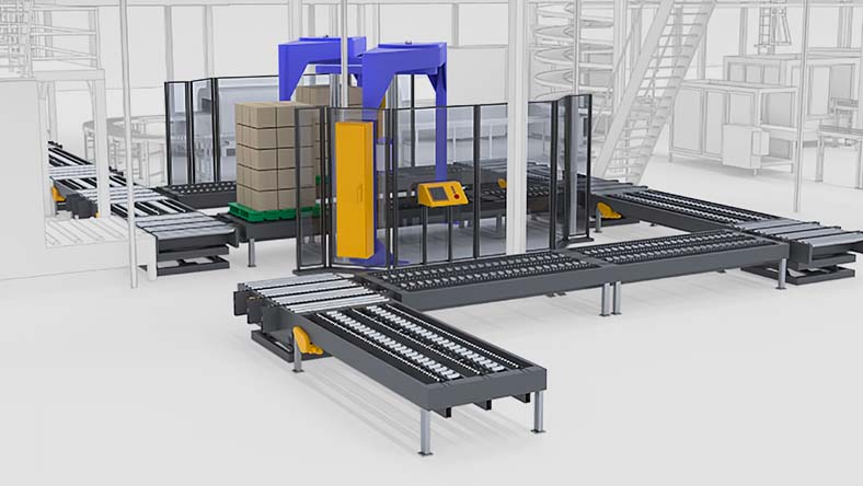 Rendering of a piece of industrial equipment in a manufacturing facility