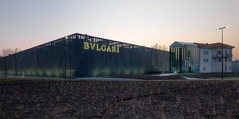 Exterior of Bulgari Factory