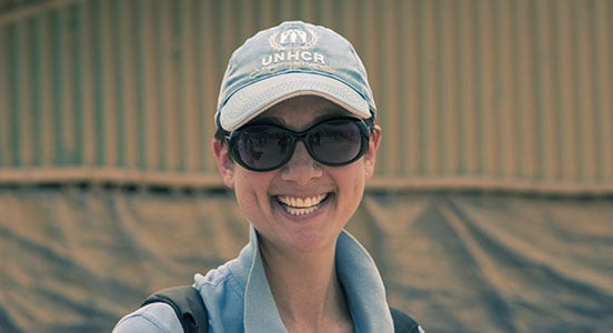 UNHCR Site planner Phoebe Goodwin