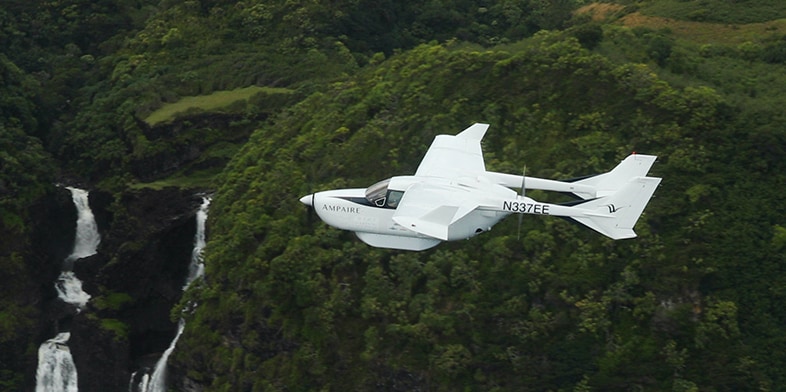 Ampaire’s electric aircraft in flight