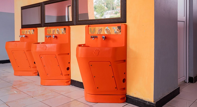 Splash handwashing stations in Ethiopia
