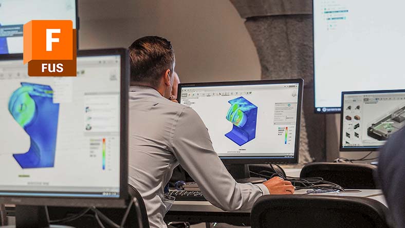 person working on simulation